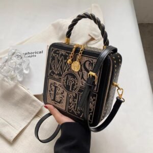 Niche Letter Embroidery Design Handbag
