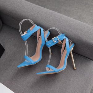 Cross Strap Open Toed High Heels