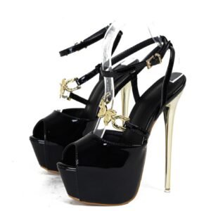 Exquisite Butterfly Design Platform Heel