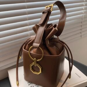 Drawstring Square Box Handbag
