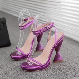 Roman Design Twisted Heel Sandal
