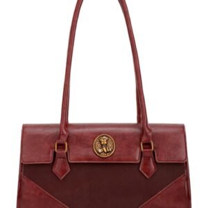 High-End Textured Contrast Handbag