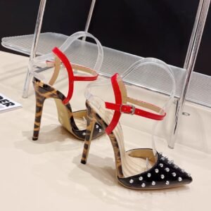 Spiky Studs Color Matching Stiletto