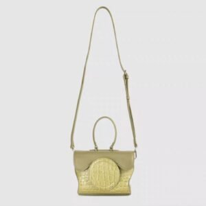 Geometric Magnolia Green Handbag